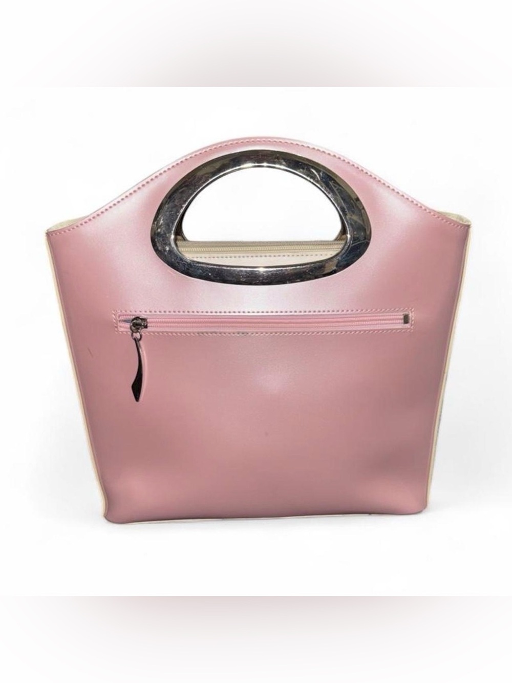 Pink Structured Top-Handle Tote - Picture 3 of 6